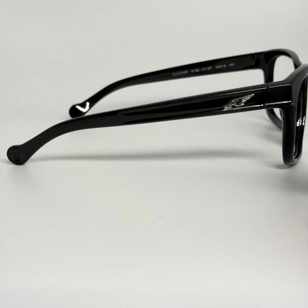 Arnette Slacker‎ AN4196 41/87 Black Rectangular Sunglasses Made in Italy 59-16